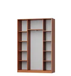 Шафа-купе дводверна MebelStar Комбо AL ДСП/Дзеркало 150x45x210 см Антрацит (MBS-2726) - мініатюра 2