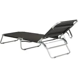Ліжко розкладне Bo-Camp Sun Lounger 3 Positions Anthracite (1304480) - мініатюра 3