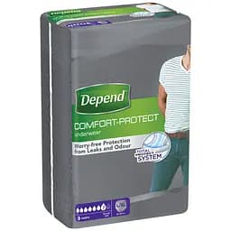 Поглинаюча спідня білизна Depend для чоловіків, L/XL, 9 шт. - мініатюра 2