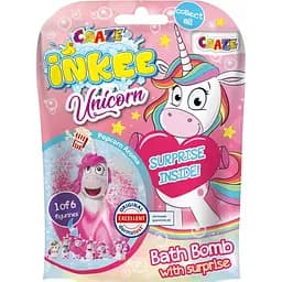 Ароматна бомбочка для ванни Inkee  з іграшкою Милі одноріжки 18378  