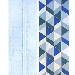 Самоклеюча плівка Sticker Wall SW-00001224 Сині трикутники 0,45х10м - мініатюра 3