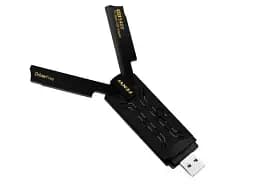 Мережевий адаптер Wi-Fi 6E USB FENVI FU-AXE5400 двохдіапазонний бездротовий MU-MIMO USB 3.0 Black (19122)