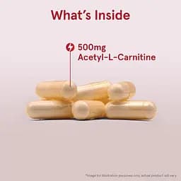 Ацетил L-карнітин Jarrow Formulas Acetyl L-Carnitine 500 мг 60 вегетаріанських капсул - мініатюра 4
