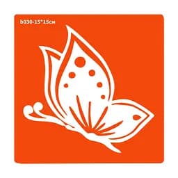 Трафарет для био-тату Бабочка Fresh Tattoo b030-15*15см, размер 15х15см