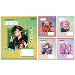 Зошит учнівський "Follow Anime" 1B 768121 12 аркушів1 шт. в асортименті