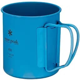 Кружка Snow Peak MG-143-BL Ti-Single 450 Anodized Cup 450 мл blue - мініатюра 2
