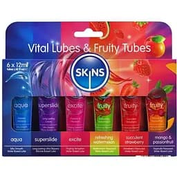 Набір лубрикантів Skins 72 мл (6 шт. x 12 мл)