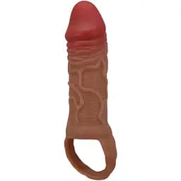 Насадка на пенис Pretty Love Peirre 16 см коричневый
