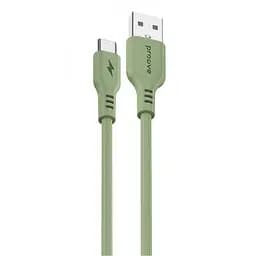 Кабель Proove Rebirth USB to Type-C 3A (1m) green