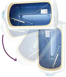 Водонагрівач TESY Anticalc REV 50 GCR 504416D B14 TBRC 50 л, 2.4 кВт, сухий ТЕН, вертикальний, циліндричний, білий (305189) - мініатюра 2