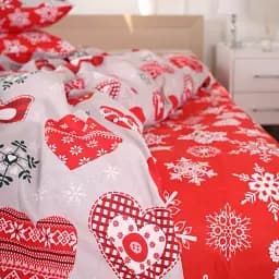 Підковдра MirSon Ranforce Elite 17-0656 Gingerbread 220 x 240 см червона (2200009611308) - мініатюра 5
