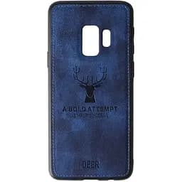 Чохол-накладка Toto Deer Shell With Leather Effect Case Samsung Galaxy S9 Dark Blue