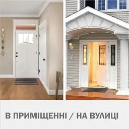 Дверний килимок Lovely Svi з петлевою щетиною розміром 40 x 60 для внутрішнього зовнішнього входу - Сірий (41022) - мініатюра 5