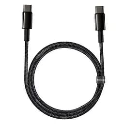 Дата кабель Baseus Tungsten Gold Type-C to Type-C Cable 100W (1m) (CATWJ-01) Чорний