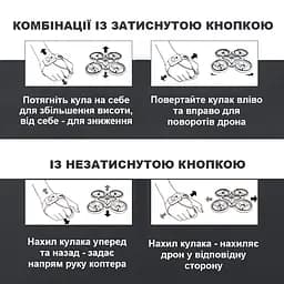 Інтерактивний дитячий дрон з керуванням рукою та яскравим підсвічуванням UFT HandCopter Yellow - мініатюра 4