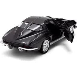 Автомодель TechnoDrive Chevrolet Corvette Split Window 1963 матовий чорний (250411U) - мініатюра 7