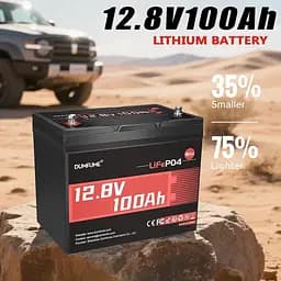 Акумулятор Dumfume LiFePO4 12V (12.8V/100Ah/1280Wh) (Dumfume-12,8V/100Ah-MINI) [164635] - мініатюра 9