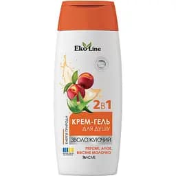 Крем-гель для душу 2 в 1 зволожуючий Acme EkoLine Body Персик, алое та вівсяне молочко 250 мл (4823115503534)