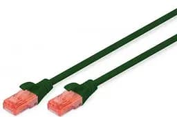 Патч-корд CAT 6 UTP 10м AWG 26/7 Cu LSZH зелений Digitus teh0018345