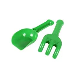 Дитячий іграшковий набір "Лопатка+грабельки" ТехноК 2865TXK Зелений