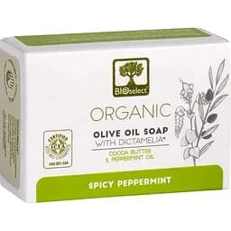 Мыло для тела и лица BIOselect Organic Olive Oil Soap Spicy Peppermint 80 г