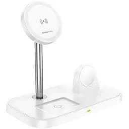 Бездротовий зарядний пристрій Borofone BQ29 3в1 білий