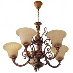 Люстра підвісна Brille класична E14 40W Cop (BKL-177S/5)