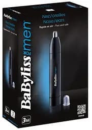 Тример , для носа, батарейки АА, в компл., сталь, синій BaByliss teh0026065 - мініатюра 3