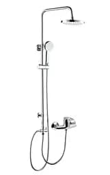 Смеситель для душа Narciz хром + душевая система Rj RS 4011+RBZ100-5 Хром