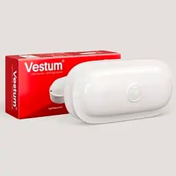 Светодиодный овальный светильник ЖКХ Vestum 12W 4500K 220V с датчиком движения 1-VS-7205