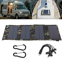 Складаний сонячний зарядний пристрій Solar panel 10 W B093SR3FSM Сонячна панель - мініатюра 4