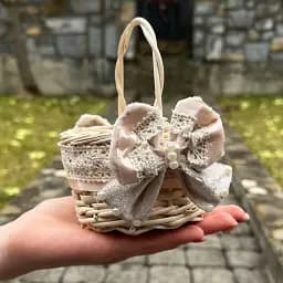 Пасхальная корзина 10х10х15 см. hand-made MIS LT 9