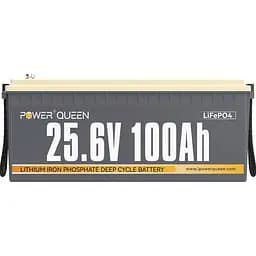 Аккумулятор Power Queen LiFePO4 24V (25.6V/100Ah/2560Wh) (BMS 100A/100A) [123739]