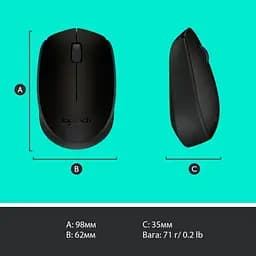 Комп'ютерна мишка Logitech M171 Black (910-004424) - мініатюра 9