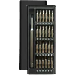 Набор прецизионных магнитных отверток Kit Bits SET 1, 25 в 1 для точных работ и мелкого ремонта в кейсе.