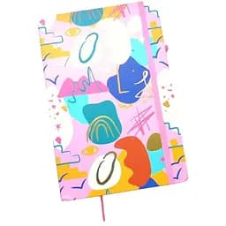 Блокнот на резинке Malevaro дизайн 3 А5 13.6×20.8 см твердый переплет 80 листов (762428ML-3)