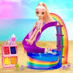Дитячий ігровий набір із лялькою серії Littles Щасливе свято в басейні Rainbow High 522249 - мініатюра 2