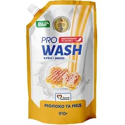 Рідке крем-мило Pro Wash, молоко та мед, 910 г