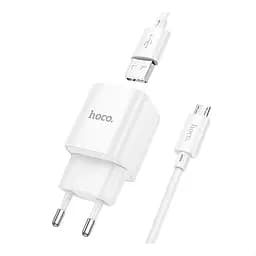 Сетевое зарядное устройство Hoco C145A QC3.0 1 x USB-порт 3A с кабелем Micro-USB