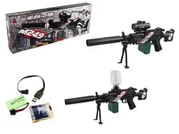 Автомат, 52.5 см, аккумулятор, стреляет водяными пулями, прицел, USB-зарядка, 64x24x7.5 см
