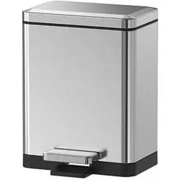 Мусорное ведро Koer TC-010315-02 с плавным закрытием прямоугольное 15 л нержавейка (KR5603) 