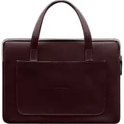 Чохол для ноутбука BlankNote Шкіряний з ручками 13 дюймів Бордовий