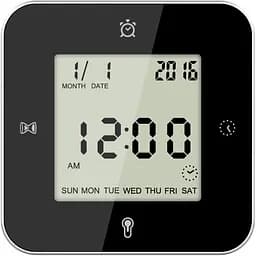 Годинник настільний Technoline WT344 Black/Silver (WT344)