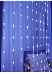 Гірлянда штора LED Star Sun Lamp великі краплі роси 3х2.5 метра 200 led з пультом - мініатюра 5