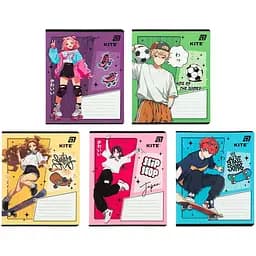 Набір зошитів Kite 18 арк., лін., гібр. лак + УФ лак, 20 шт. (K26-237-2)