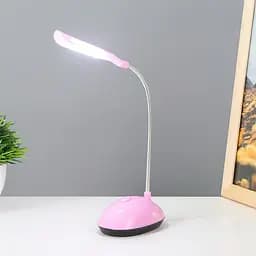 Настільна лампа світлодіодна рожева LED DESK Light X-7188 лід світильник на стіл на батарейках 3хААА