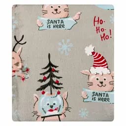 Плед Ardesto Flannel 160х200 см 100% поліестер різдвяні котики pbe0050470 - мініатюра 8
