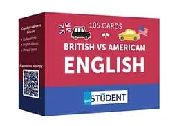 Настільна гра English Student Картки для вивчення англійської мови English Student - British vs American English (укр.) (591226016)