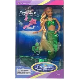 Детская кукла Русалка Bambi 20983 меняет цвет волос Зеленый