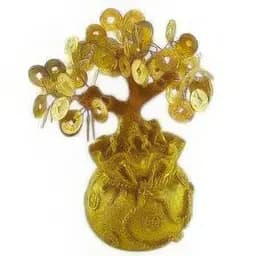 Грошове дерево в мішку багатства 18х16.5х11.5 см